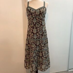 Anne Taylor Loft Petites Floral Summer Midi Dress